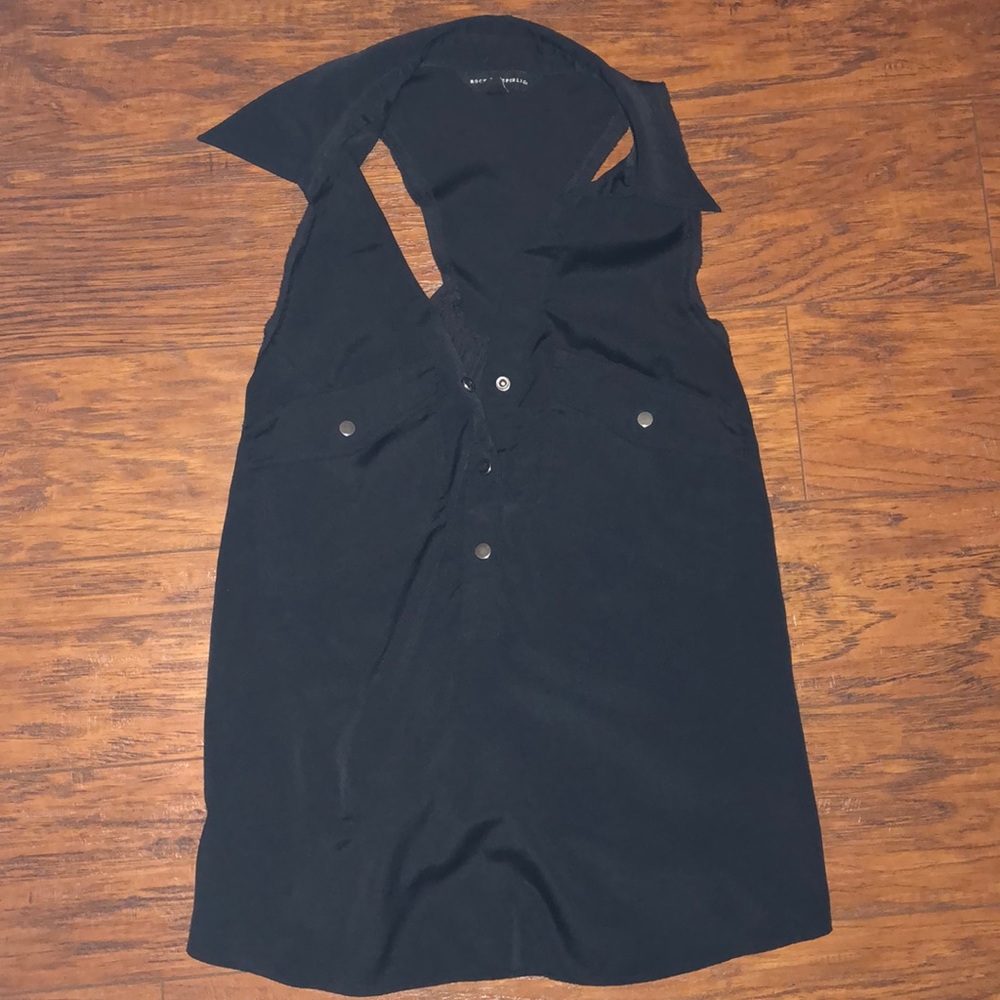 Fancy Tank With Button Front Detail